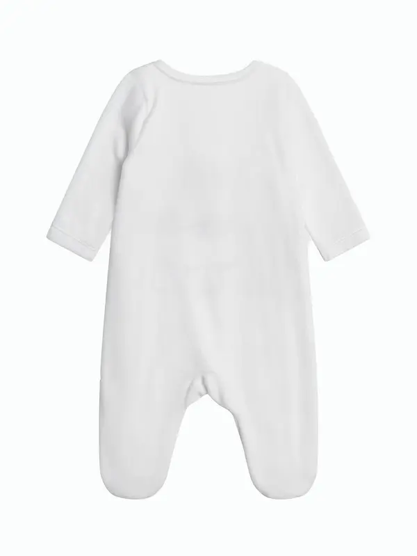 Embroidered Baby Sleepsuit with Fox Motif 1 Image