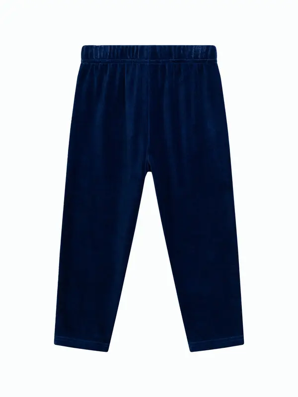 Velour Dinosaur Graphic Pajama Set with 3D Spikes 2 Image