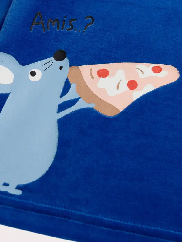 Velour Dinosaur Graphic Pajama Set with 3D Spikes 7 Image