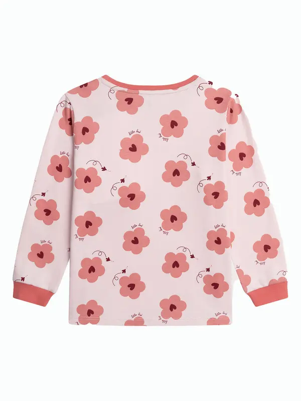 Floral Print Long-Sleeved Pajama Set 4 Image