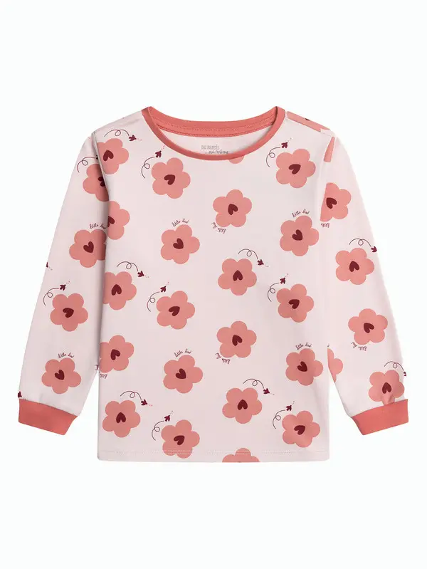 Floral Print Long-Sleeved Pajama Set 5 Image