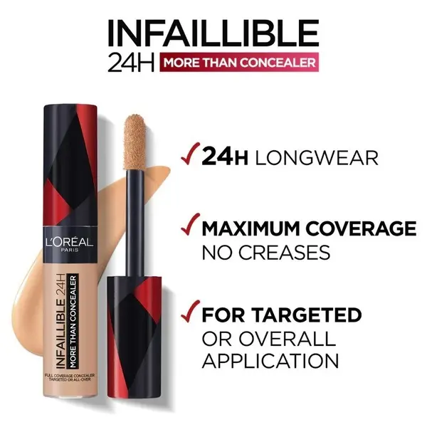 L’Oréal Paris Infaillible Full Wear Concealer- Waterproof, Full Coverage, Makeup  2 Image