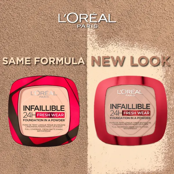 L’Oréal Paris Makeup Infallible Fresh Wear Foundation in a Powder, Up to 24H Wear 2 Image