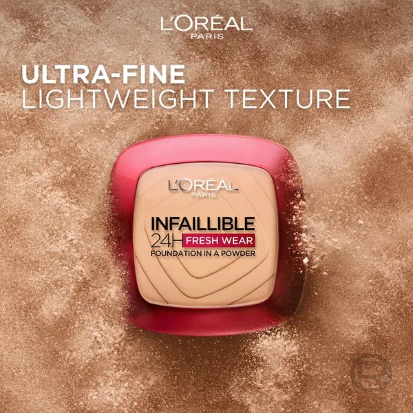 L’Oréal Paris Makeup Infallible Fresh Wear Foundation in a Powder, Up to 24H Wear 1 Image