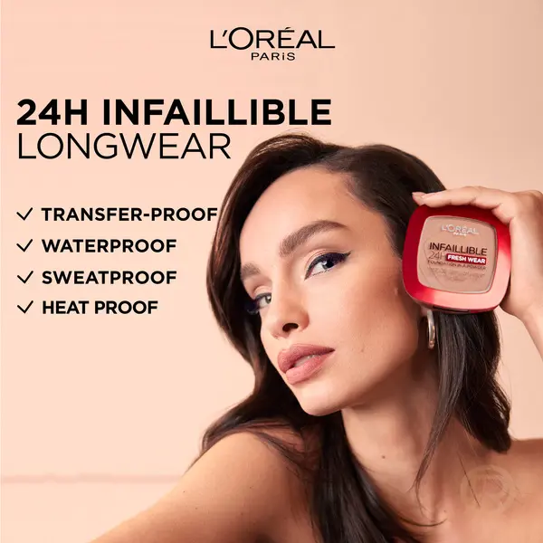 L’Oréal Paris Makeup Infallible Fresh Wear Foundation in a Powder, Up to 24H Wear 7 Image