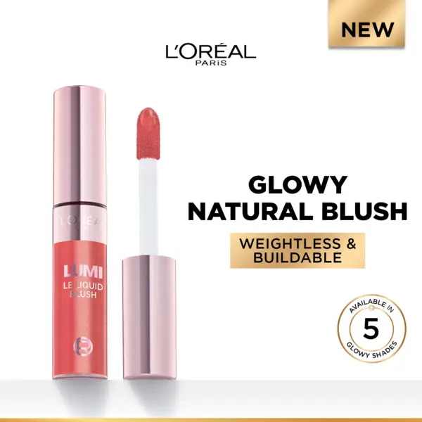 L’Oréal Paris Lumi Le Liquid Blush with a Glowy Radiant Natural Blush Finish, Weightless and Buildable, 11ml 2 Image