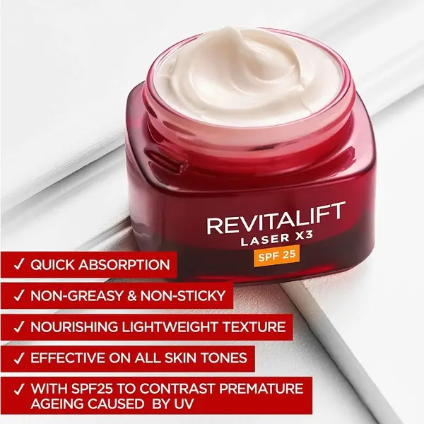 L'Oréal Paris Revitalift Laser Anti - Ageing SPF 25 Day Cream 2 Image