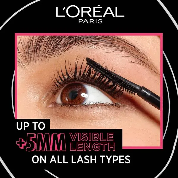 L’Oréal Paris Telescopic Lift Washable Mascara, Lengthening and Volumizing, Lash Lift with Up to 36HR Wear 5 Image