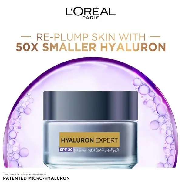 L’Oréal Paris Hyaluron Expert Moisturiser and Plumping Anti-Aging Day Cream with Hyaluronic Acid 3 Image