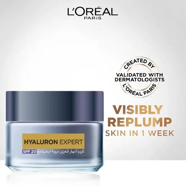 L’Oréal Paris Hyaluron Expert Moisturiser and Plumping Anti-Aging Day Cream with Hyaluronic Acid 4 Image