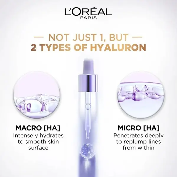 L’Oréal Paris Hyaluron Expert Moisturiser and Anti-Aging Plumping  Serum with Hyaluronic Acid 4 Image