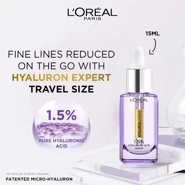 L’Oréal Paris Hyaluron Expert Moisturiser and Anti-Aging Plumping  Serum with Hyaluronic Acid 5 Image