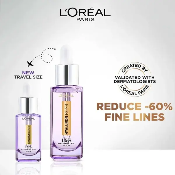 L’Oréal Paris Hyaluron Expert Moisturiser and Anti-Aging Plumping  Serum with Hyaluronic Acid 8 Image