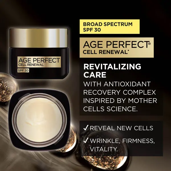 L’Oréal Paris Age Perfect Cell Renewal Anti-Aging Day Cream SPF30 1 Image