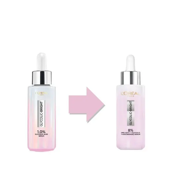 L’Oréal Paris Glycolic Bright Serum with 8% [Melasyl  + Glycolic Acid + Niacinamide] face serum for Dark Spots & Brightening 30ml 2 Image