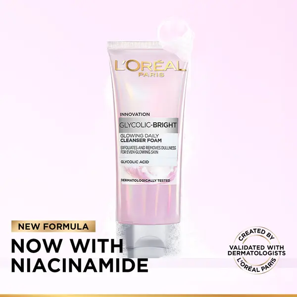 L’Oréal Paris Glycolic Bright Glowing Daily Cleanser Foam 4 Image