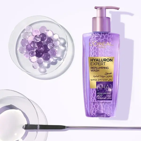 L'Oréal Paris, Hyaluron Expert, Replumping Cleansing Gel Wash with Hyaluronic Acid 5 Image