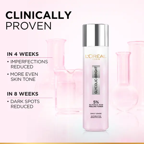 L’Oréal Paris 5% Glycolic Acid Peeling Toner for Instant Glowing Skin 5 Image