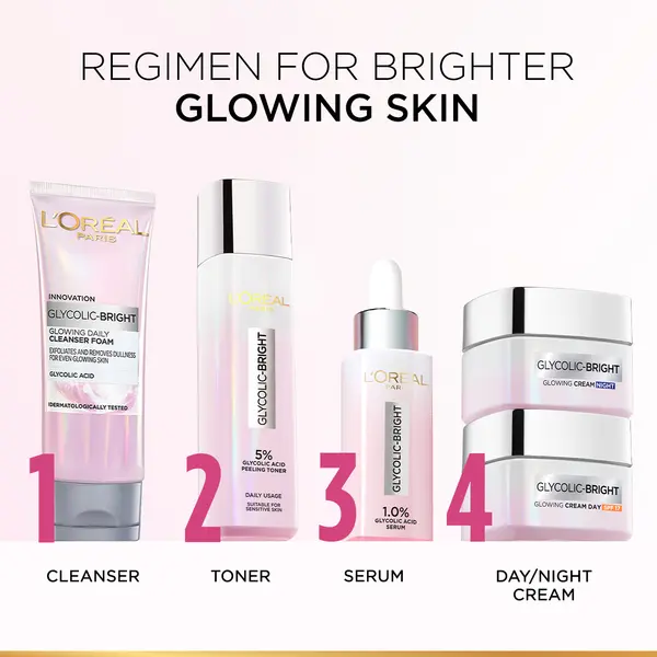 L’Oréal Paris 5% Glycolic Acid Peeling Toner for Instant Glowing Skin 7 Image