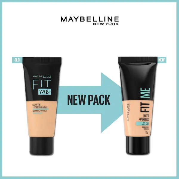 Maybelline New York Fit Me Matte + Poreless Liquid Foundation 5 Image