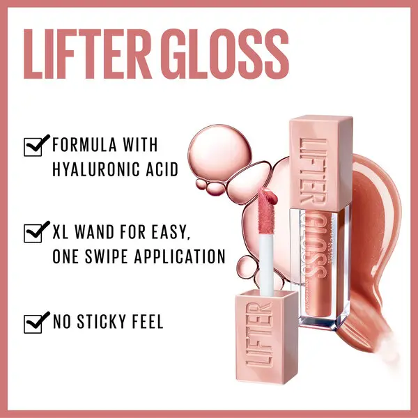 Maybelline New York Lifter Gloss, Lip Gloss Makeup With Hyaluronic Acid For Smooth And Hydrated Lips 6 Image