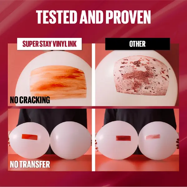 Maybelline New York Super Stay Vinyl Ink Long lasting 16 Hour Wear, No Budge, Instant Shine Lipstick 8 Image