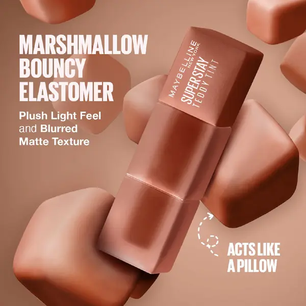 Maybelline Super Stay Teddy Tint  Soft Blurred Matte Lip Tint | 12h Longwear, Transfer proof 3 Image