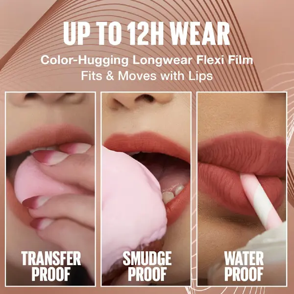Maybelline Super Stay Teddy Tint  Soft Blurred Matte Lip Tint | 12h Longwear, Transfer proof 4 Image