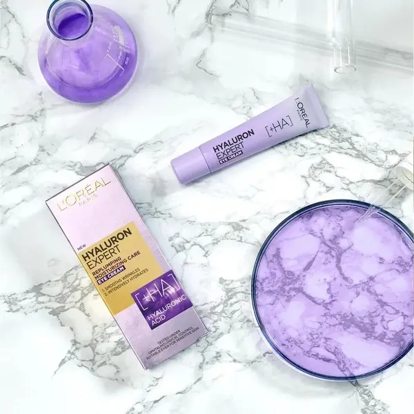 L’Oréal Paris Hyaluron Expert Moisturiser and Anti-Aging Eye Cream with Hyaluronic Acid 15ml 3 Image