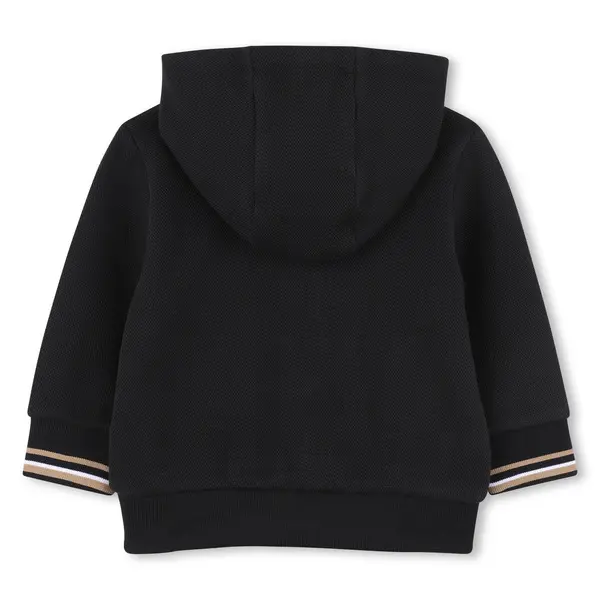 Hooded jogging cardigan with zipper 2 Image