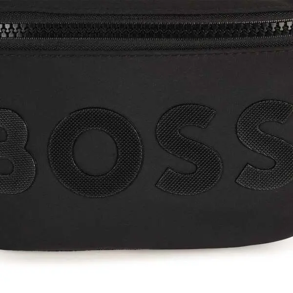 Branded textured print Belt Bag 2 Image