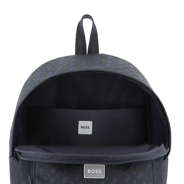 "double B" allover print Backpack Bag 1 Image