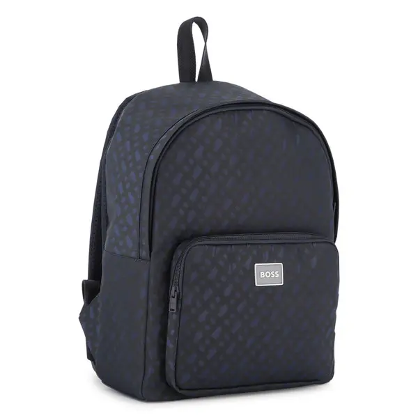 "double B" allover print Backpack Bag 2 Image