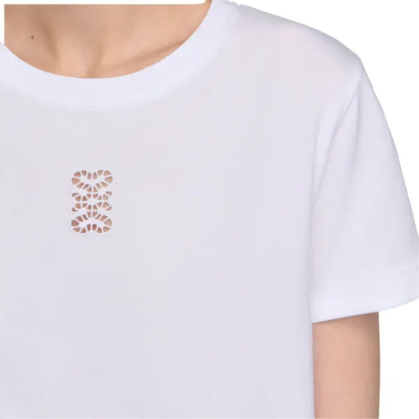 Cotton T-shirt with embroidery 1 Image