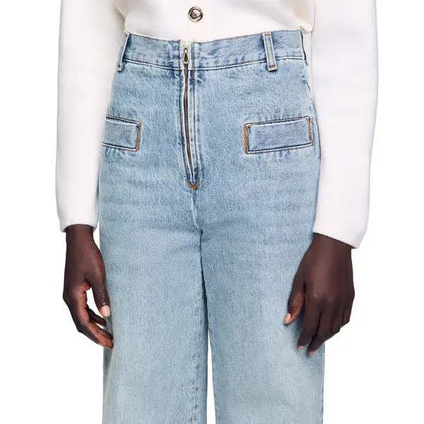 High waist Wide-leg jeans 3 Image