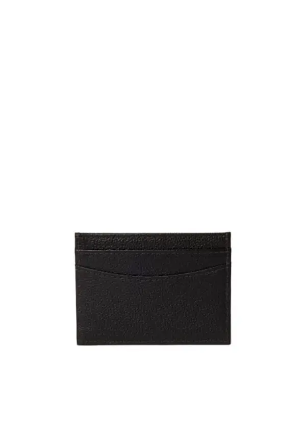 Grained Leather Card Holder 1 Image