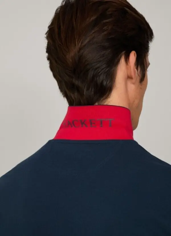 Slim Fit Long Sleeve Pique Polo 4 Image