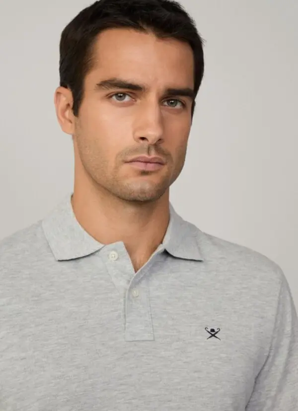 Slim Fit Long Sleeve Pique Polo 1 Image