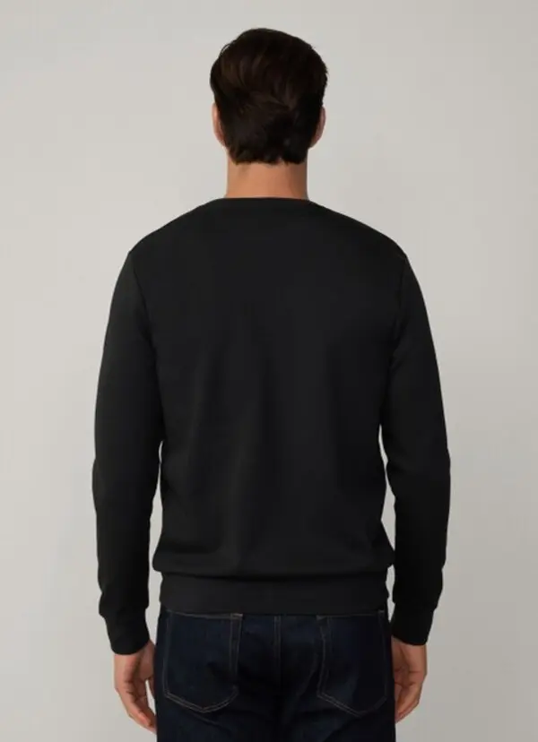 Double Knit Crew-Neck Sweater 3 Image