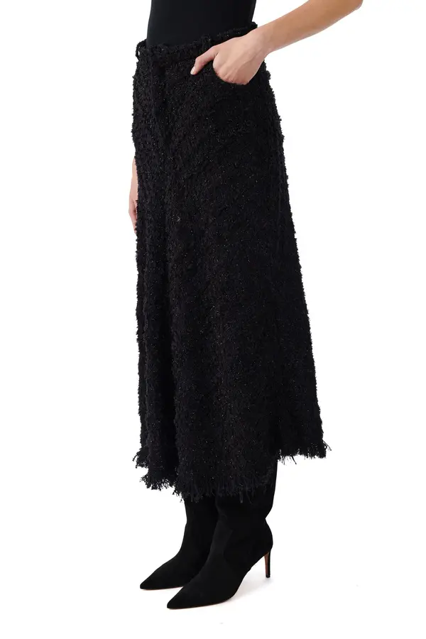 Tweed Midi Skirt 2 Image