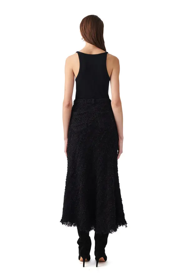 Tweed Midi Skirt 3 Image