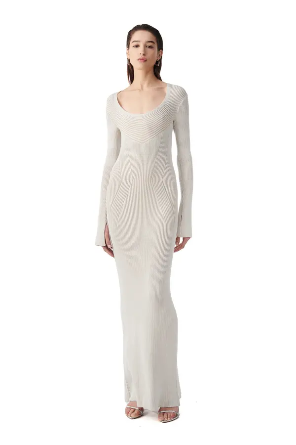 LONG RIBBED DRESS 2 Image