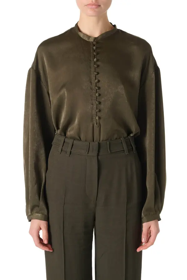 Silk Blouse with front buttons 2 Image