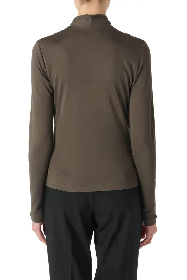 V-neck Ribbed Cut-out Top 2 Image