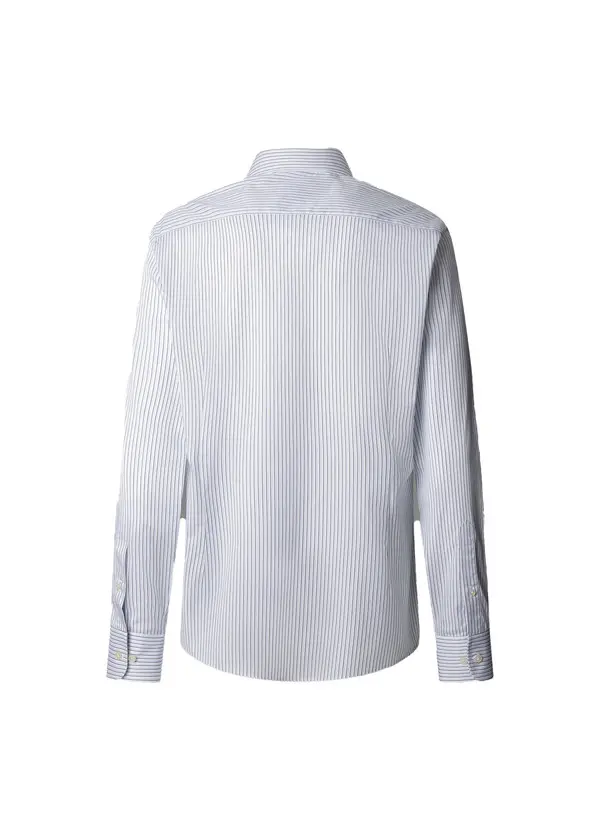 Poplin Stripe Slim Fit Shirt 1 Image