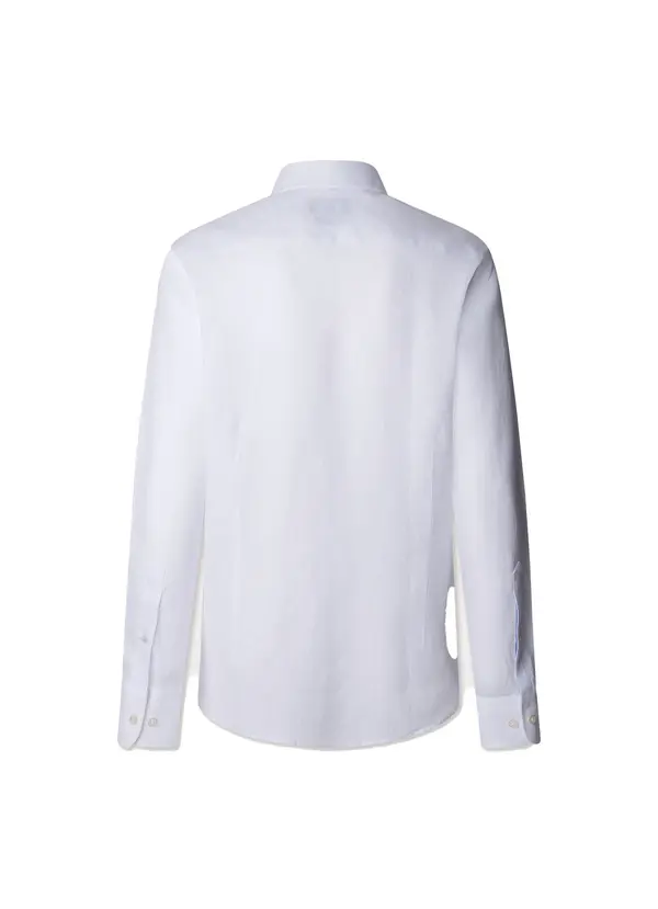 Tailored Fit Yarn Dyed Linen Shirt 1 Image