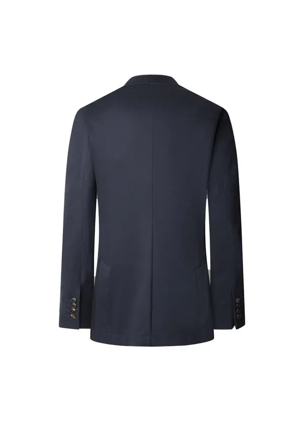 Tailored Cotton-Wool Jersey Blazer 1 Image