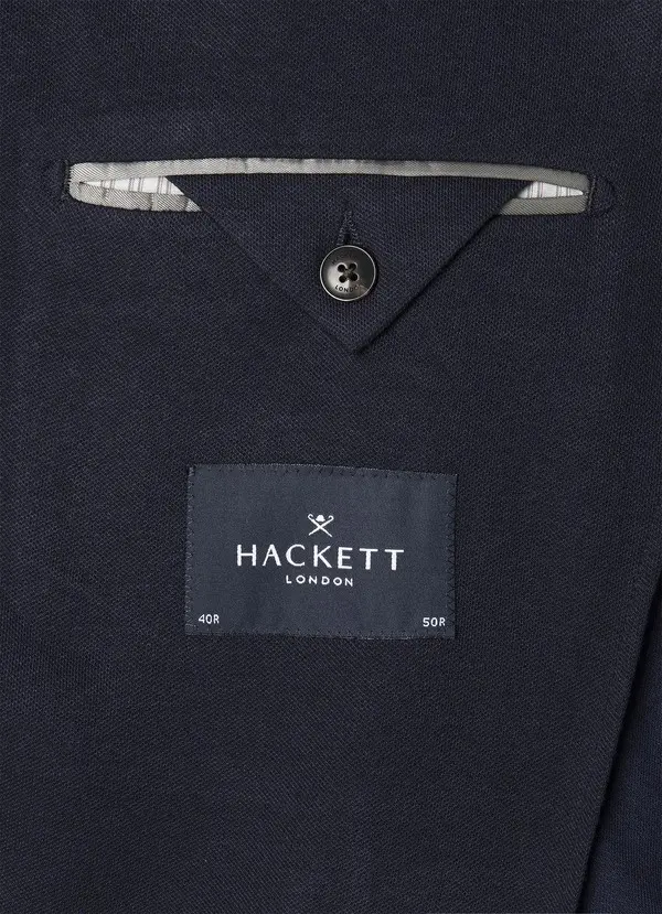 Tailored Cotton-Wool Jersey Blazer 2 Image