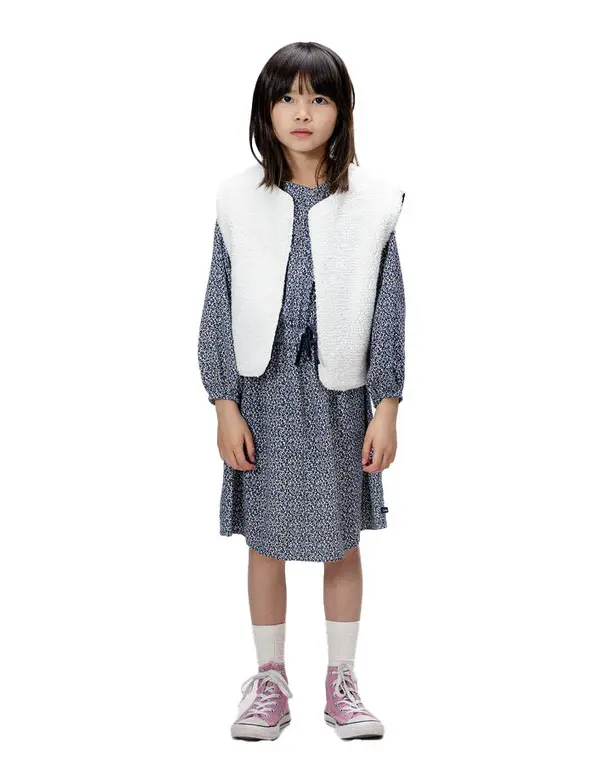 2-in-1 leopard-bow print dress and waistcoat 2 Image