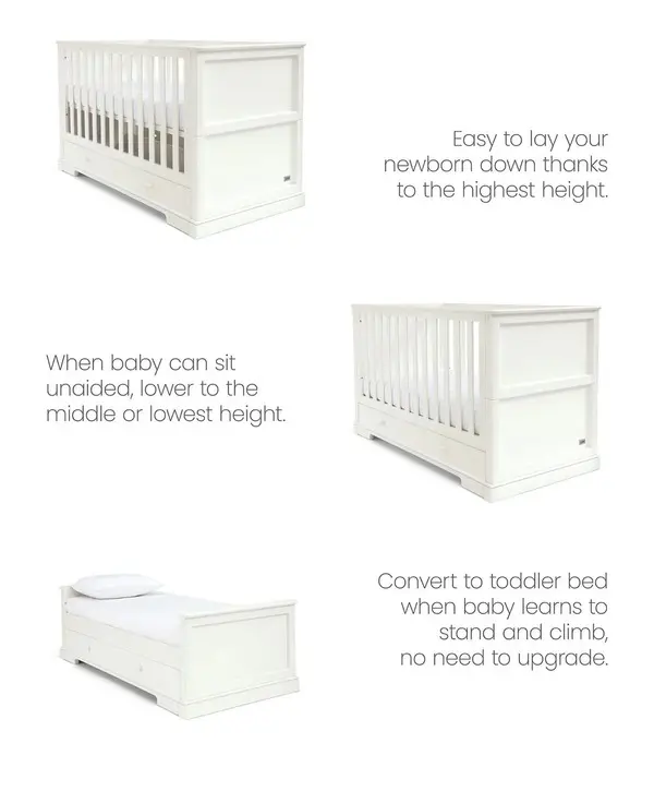  Oxford Cotbed - White 4 Image